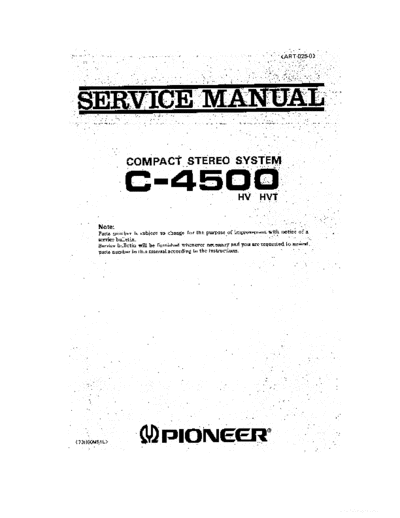 Pioneer ve pioneer c-4500 service en  Pioneer Audio C-4500 ve_pioneer_c-4500_service_en.pdf