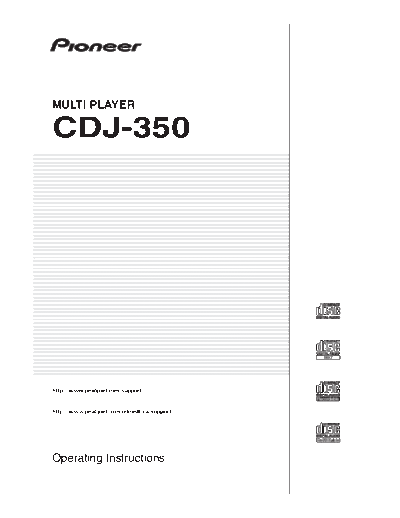 Pioneer cdj350 user manual  Pioneer Audio CDJ-350 cdj350 user manual.pdf