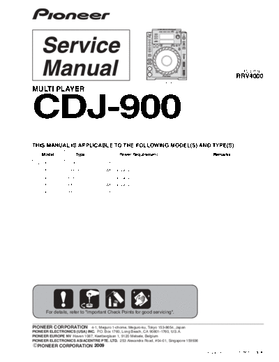 Pioneer pioneer cdj-900 sm  Pioneer Audio CDJ-900 pioneer_cdj-900_sm.pdf