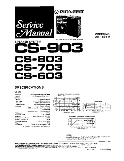 Pioneer hfe pioneer cs-603 703 803 903 service en  Pioneer Audio CS-703 hfe_pioneer_cs-603_703_803_903_service_en.pdf