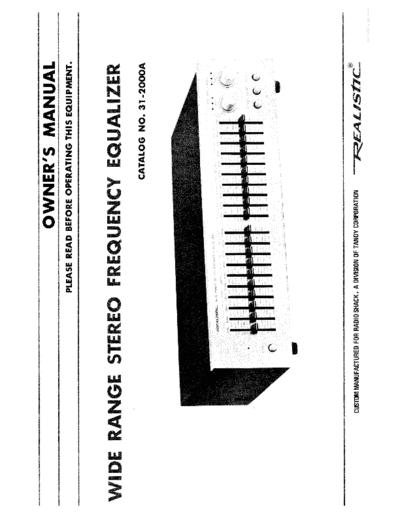 Pioneer hfe realistic stereo frequency equalizer 31-2000a en  Pioneer Audio CT-1270WR hfe_realistic_stereo_frequency_equalizer_31-2000a_en.pdf