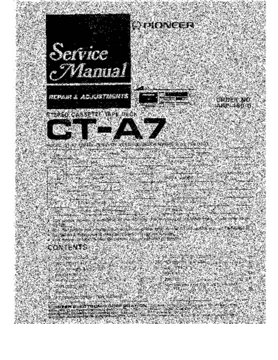 Pioneer hfe   ct-a7 service  Pioneer Audio CT-A7 hfe_pioneer_ct-a7_service.pdf