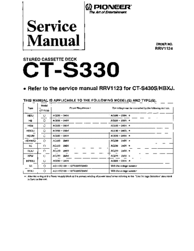 Pioneer hfe pioneer ct-s330 service rrv1124 en  Pioneer Audio CT-S330 hfe_pioneer_ct-s330_service_rrv1124_en.pdf