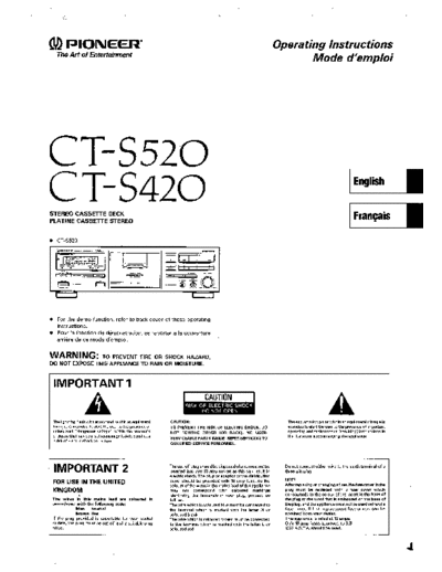 Pioneer hfe pioneer ct-s420 s520 en fr  Pioneer Audio CT-S420 hfe_pioneer_ct-s420_s520_en_fr.pdf