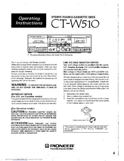 Pioneer ctw510  Pioneer Audio CT-W510 ctw510.pdf