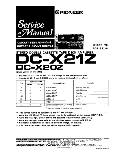 Pioneer hfe   dc-x20z x21z service en  Pioneer Audio DC-X20Z hfe_pioneer_dc-x20z_x21z_service_en.pdf