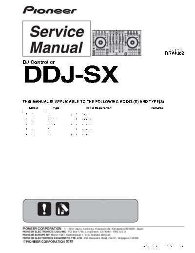 Pioneer pioneer ddj-sx rrv4382 dj controller  Pioneer Audio DDJ-SX pioneer_ddj-sx_rrv4382_dj_controller.pdf