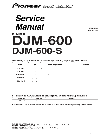 Pioneer hfe pioneer djm-600 600s service rrv3356 en  Pioneer Audio DJM-600 hfe_pioneer_djm-600_600s_service_rrv3356_en.pdf