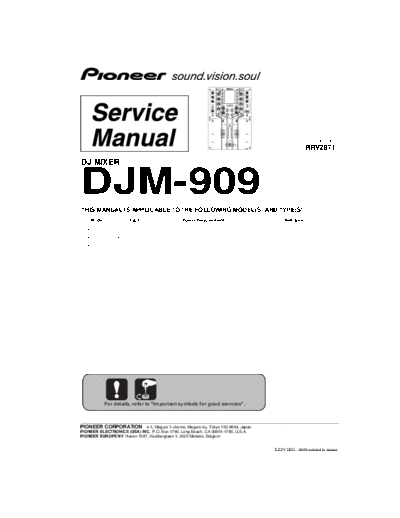 Pioneer hfe   djm-909 service rrv2871 en  Pioneer Audio DJM-909 hfe_pioneer_djm-909_service_rrv2871_en.pdf