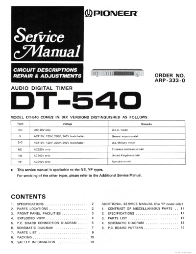 Pioneer hfe   dt-540 service en  Pioneer Audio DT-540 hfe_pioneer_dt-540_service_en.pdf