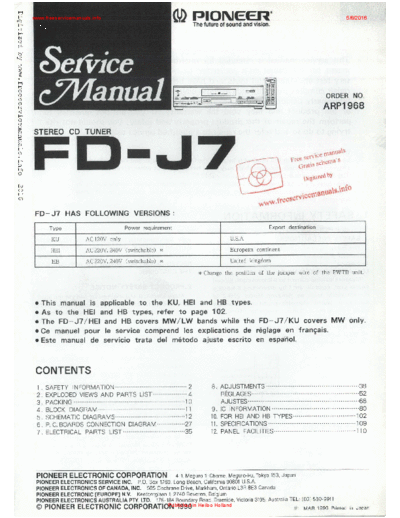 Pioneer fd-j7  Pioneer Audio FD-J7 fd-j7.pdf
