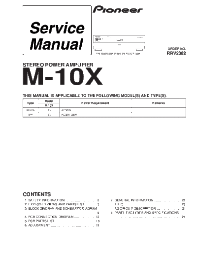 Pioneer hfe pioneer m-10x service rrv2382  Pioneer Audio M-10X hfe_pioneer_m-10x_service_rrv2382.pdf