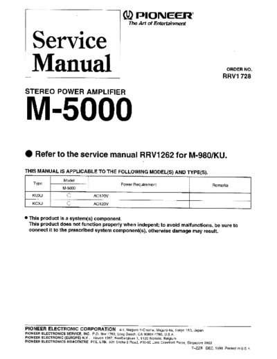 Pioneer hfe   m-5000 service rrv1728 en  Pioneer Audio M-5000 hfe_pioneer_m-5000_service_rrv1728_en.pdf