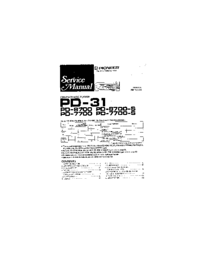 Pioneer hfe pioneer pd-31 7700 8700 service  Pioneer Audio PD-31 hfe_pioneer_pd-31_7700_8700_service.pdf
