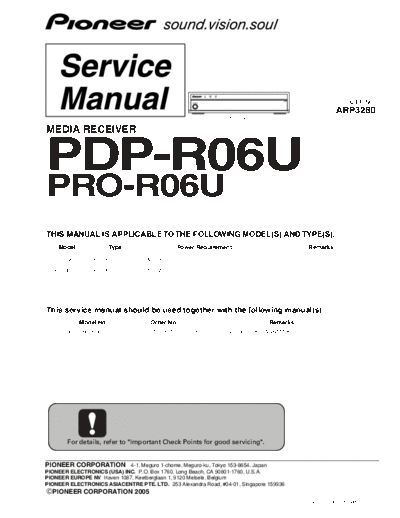 Pioneer pioneer pro-r06u pdp-r06u [ET]  Pioneer Audio PDP-R06 pioneer_pro-r06u_pdp-r06u_[ET].pdf