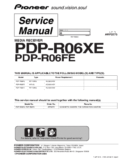 Pioneer pioneer pdp-r06fe pdp-r06xe arp3275  Pioneer Audio PDP-R06FE pioneer_pdp-r06fe_pdp-r06xe_arp3275.pdf