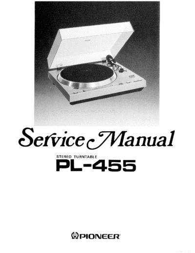Pioneer ve pioneer pl-455 service en  Pioneer Audio PL-455 ve_pioneer_pl-455_service_en.pdf