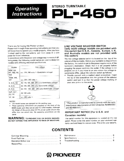 Pioneer ve pioneer pl-460 en  Pioneer Audio PL-460 ve_pioneer_pl-460_en.pdf
