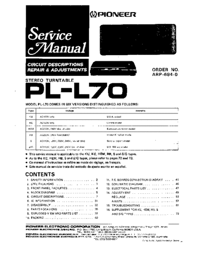 Pioneer ve pioneer pl-l70 service  Pioneer Audio PL-L70 ve_pioneer_pl-l70_service.pdf
