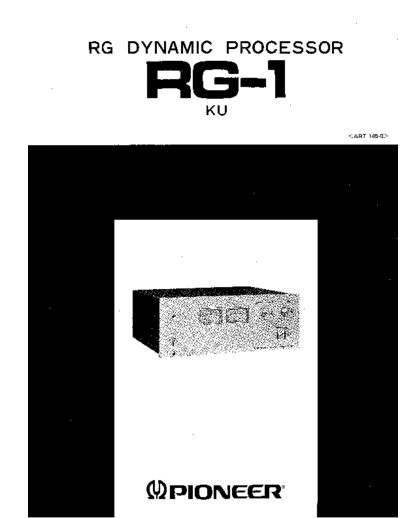 Pioneer hfe pioneer rg-1 service  Pioneer Audio RG-1 hfe_pioneer_rg-1_service.pdf