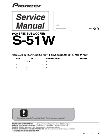 Pioneer PIONEER S-51W RRV3971  Pioneer Audio S-51W PIONEER_S-51W_RRV3971.pdf