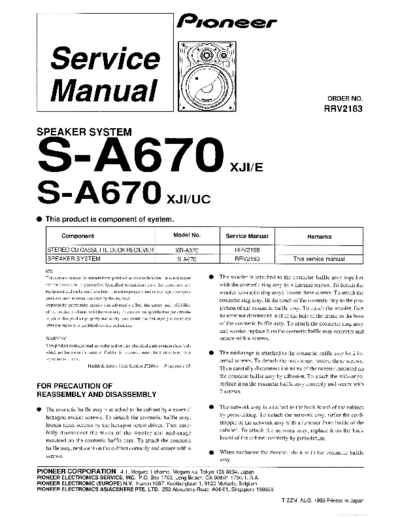 Pioneer hfe pioneer s-a670 service rrv2183 en  Pioneer Audio S-A670 hfe_pioneer_s-a670_service_rrv2183_en.pdf