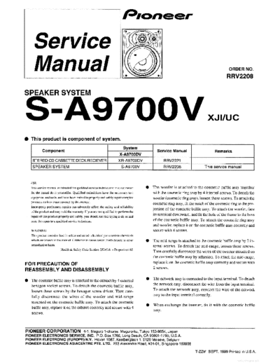 Pioneer hfe pioneer s-a9700v service rrv2208 en  Pioneer Audio S-A9700V hfe_pioneer_s-a9700v_service_rrv2208_en.pdf