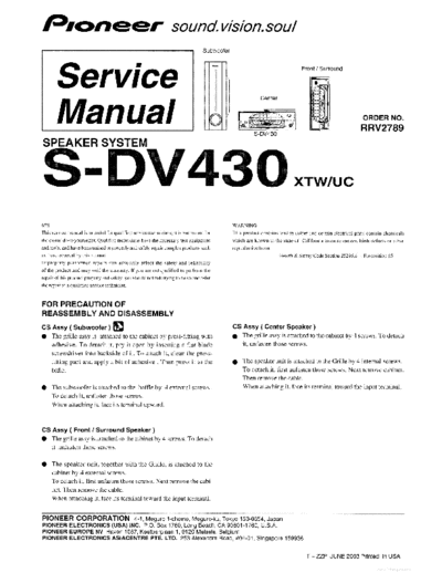 Pioneer hfe pioneer s-dv430 service rrv2789 en  Pioneer Audio S-DV430 hfe_pioneer_s-dv430_service_rrv2789_en.pdf