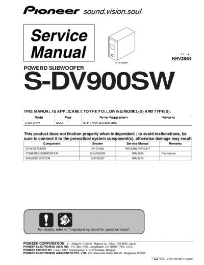 Pioneer hfe   s-dv900sw service rrv2864 en  Pioneer Audio S-DV900SW hfe_pioneer_s-dv900sw_service_rrv2864_en.pdf