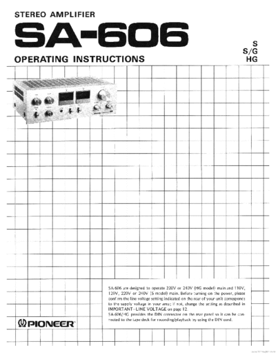 Pioneer hfe pioneer sa-606 en  Pioneer Audio SA-606 hfe_pioneer_sa-606_en.pdf