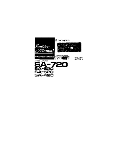 Pioneer hfe pioneer sa-420 520 620 720 circuit descriptions  Pioneer Audio SA-720 hfe_pioneer_sa-420_520_620_720_circuit_descriptions.pdf