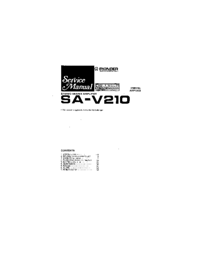 Pioneer hfe   sa-v210 service  Pioneer Audio SA-V210 hfe_pioneer_sa-v210_service.pdf