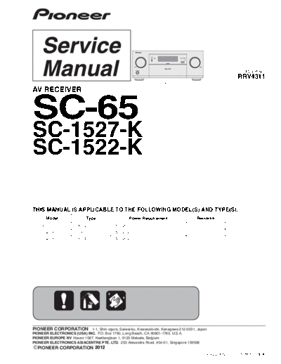 Pioneer pioneer sc-65 sc-1527-k sc-1522-k av receiver  Pioneer Audio SC-65 SC-1527 pioneer_sc-65_sc-1527-k_sc-1522-k_av_receiver.pdf