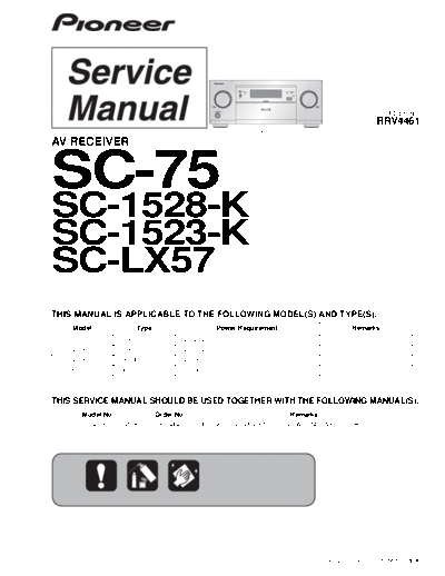 Pioneer hfe pioneer sc-75 1523 1528 lx57 service pt10 rrv4461  Pioneer Audio SC-75 hfe_pioneer_sc-75_1523_1528_lx57_service_pt10_rrv4461.pdf