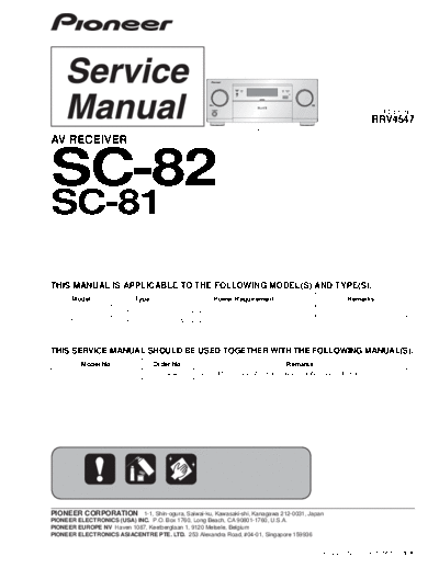 Pioneer hfe   sc-81 82 service rrv4547 en  Pioneer Audio SC-81 hfe_pioneer_sc-81_82_service_rrv4547_en.pdf