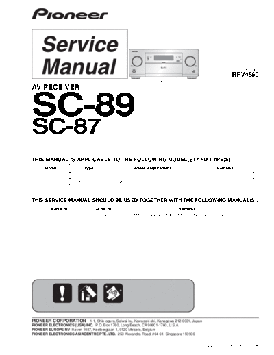 Pioneer hfe pioneer sc-87 89 service rrv4550 en  Pioneer Audio SC-87 hfe_pioneer_sc-87_89_service_rrv4550_en.pdf