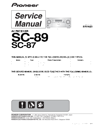 Pioneer hfe   sc-87 89 service rrv4550 en  Pioneer Audio SC-89 hfe_pioneer_sc-87_89_service_rrv4550_en.pdf
