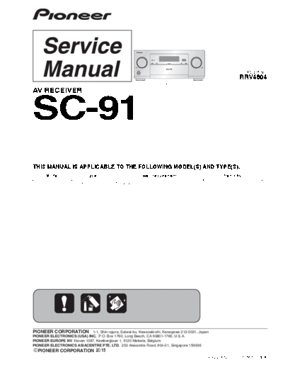 Pioneer RRV4604 - SC-91  Pioneer Audio SC-91 RRV4604 - SC-91.pdf