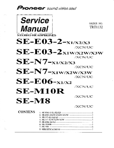 Pioneer hfe   se-m8 m10r e06 n7 e03-2 service trt1132 en  Pioneer Audio SE-M8 hfe_pioneer_se-m8_m10r_e06_n7_e03-2_service_trt1132_en.pdf