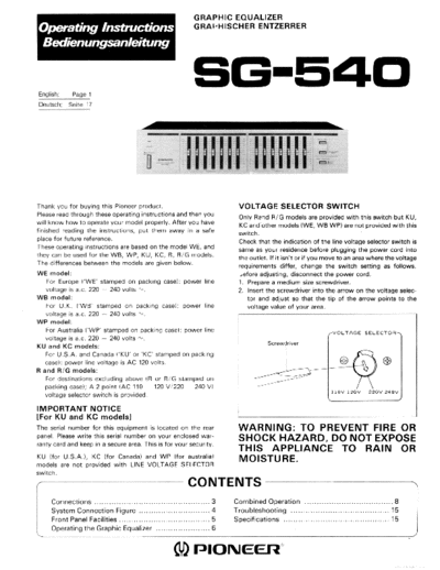 Pioneer hfe   sg-540 en de  Pioneer Audio SG-540 hfe_pioneer_sg-540_en_de.pdf