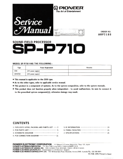 Pioneer hfe   sp-p710 service arp2180 en  Pioneer Audio SP-P710 hfe_pioneer_sp-p710_service_arp2180_en.pdf