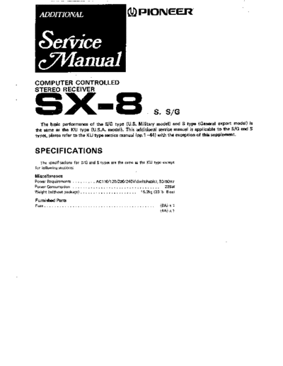 Pioneer hfe   sx-8 service add en  Pioneer Audio SX-8 hfe_pioneer_sx-8_service_add_en.pdf