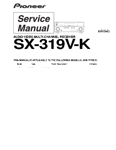 Pioneer hfe pioneer sx-319v-k service  Pioneer Audio SX-319V hfe_pioneer_sx-319v-k_service.pdf