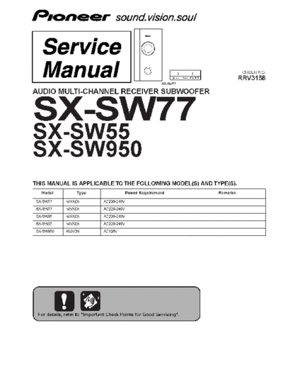 Pioneer hfe pioneer sx-sw55 sw77 sw950 service  Pioneer Audio SX-SW55 hfe_pioneer_sx-sw55_sw77_sw950_service.pdf