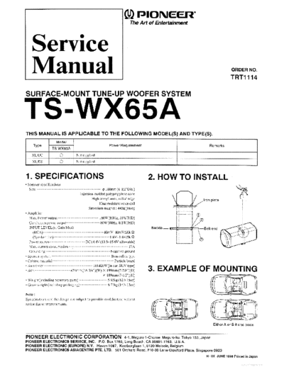 Pioneer hfe   ts-wx65a service trt1114 en  Pioneer Audio TS-WX65A hfe_pioneer_ts-wx65a_service_trt1114_en.pdf