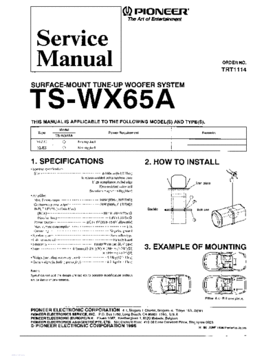 Pioneer ts-wx65a surface-mount tune-up woofer system trt11141 1996 sm  Pioneer Audio TS-WX65A pioneer_ts-wx65a_surface-mount_tune-up_woofer_system_trt11141_1996_sm.pdf