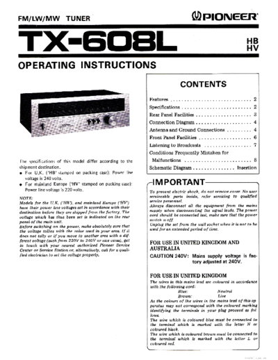 Pioneer hfe pioneer tx-608l en  Pioneer Audio TX-608 hfe_pioneer_tx-608l_en.pdf