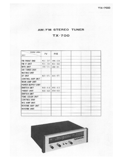 Pioneer hfe pioneer tx-700 schematics  Pioneer Audio TX-700 hfe_pioneer_tx-700_schematics.pdf