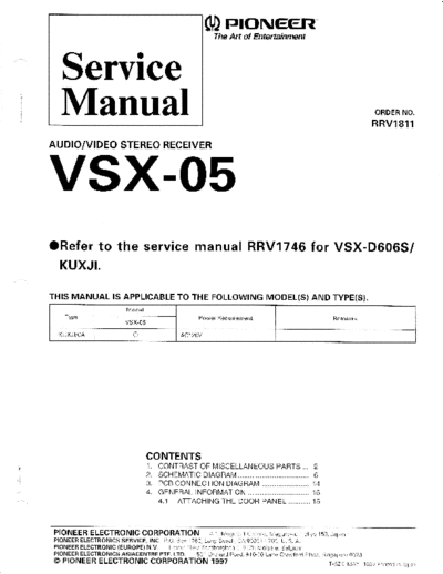 Pioneer hfe pioneer vsx-05 service rrv1811 en  Pioneer Audio VSX-05 hfe_pioneer_vsx-05_service_rrv1811_en.pdf