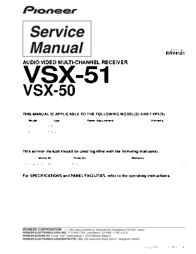 Pioneer hfe pioneer vsx-50-2 51-2 service rrv4181 en  Pioneer Audio VSX-51-2 hfe_pioneer_vsx-50-2_51-2_service_rrv4181_en.pdf